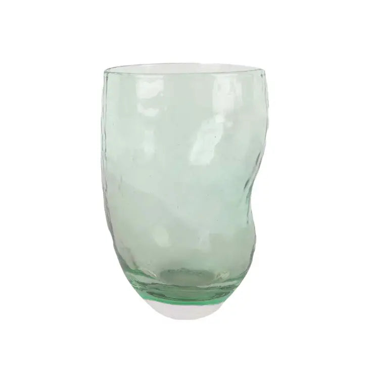 Verre tribu vert D7 H11cm